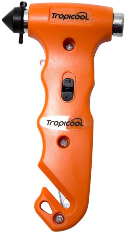 View Tropicool 4 In 1 Rescue Tool With Torch Rtc-701 Car Safety Hammer Starting ₹199 exclusive Offer Online()