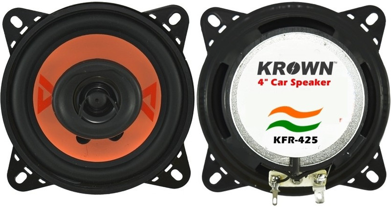 Krown 4 inch 2 Way with inbuilt Tweeter KFR-425 Coaxial Car Speaker(100 W)