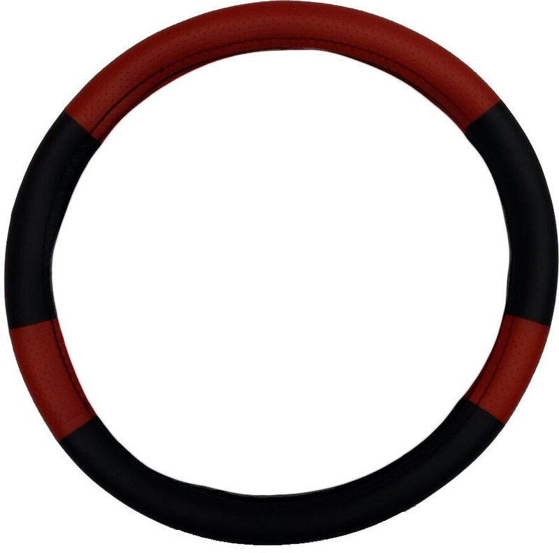 Retina Steering Cover For Maruti Swift Dzire(Black, Red, Leatherite) RS.343 (42.00% Off) - Flipkart