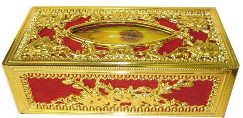 CP Bigbasket 02727 Vehicle Tissue Dispenser(Red, Gold) CP Bigbasket 02727 Vehicle Tissue Dispenser(Red, Gold)