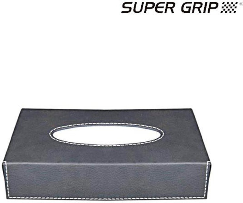 Super Grip Ecosoft Tissue Box - Grey Vehicle Tissue Dispenser(Grey) Super Grip Ecosoft Tissue Box - Grey Vehicle Tissue Dispenser(Grey)