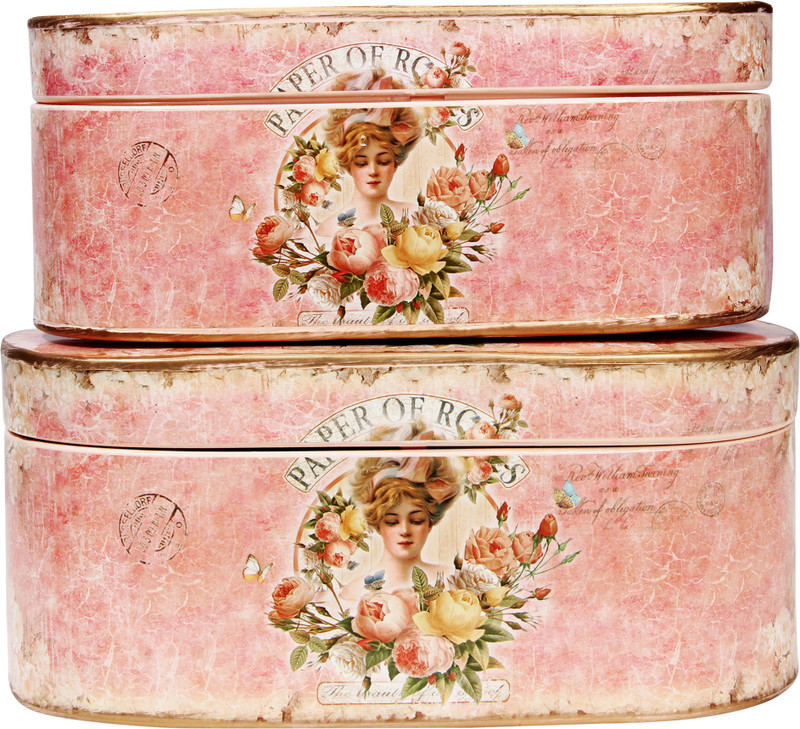kulture label 15AT-792 TISSUE BOX HOLDER SET OF 2 Vehicle Tissue Dispenser(Pink)