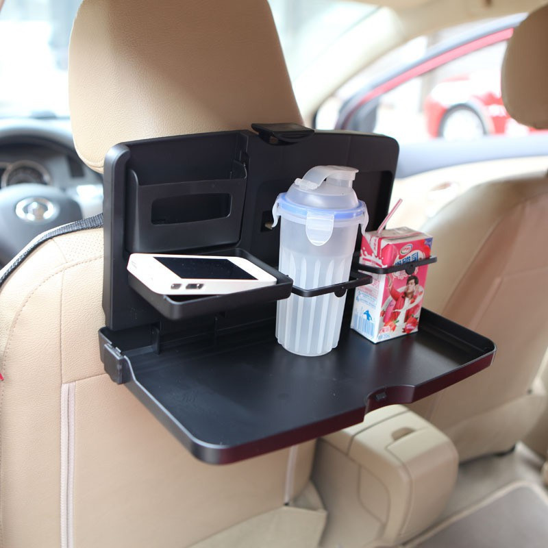Ibs Tray Travel foldable dining meal backseat Dish automotive goods Auto Food Desk Stand Drink Cup Holder Car Tray Table