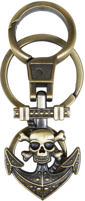 true traders True Traders skull keychain Key Chain(Gold)