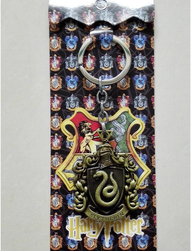 optimus traders Movie Harry Potter Slytherin 3D Logo Metal Locking Key Chain(Gold)