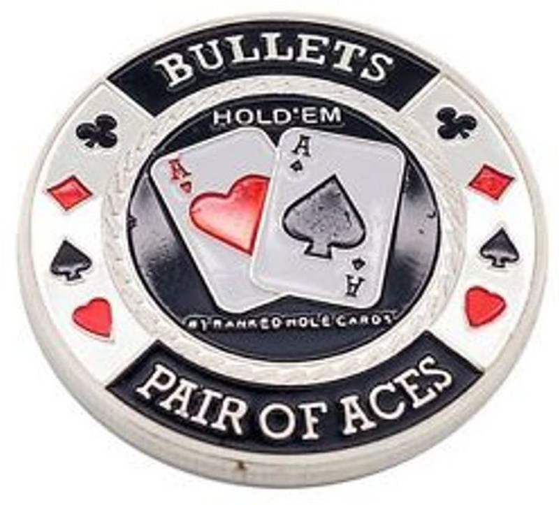 Casinoite Bullets-Pair of Aces Card Guard(Multicolor)