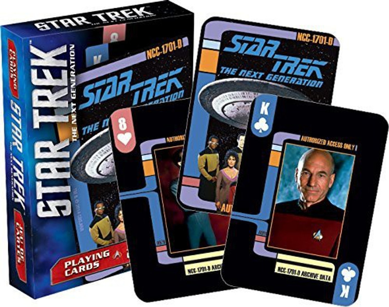Aquarius Star Trek New Generation Playing Cards(Black)