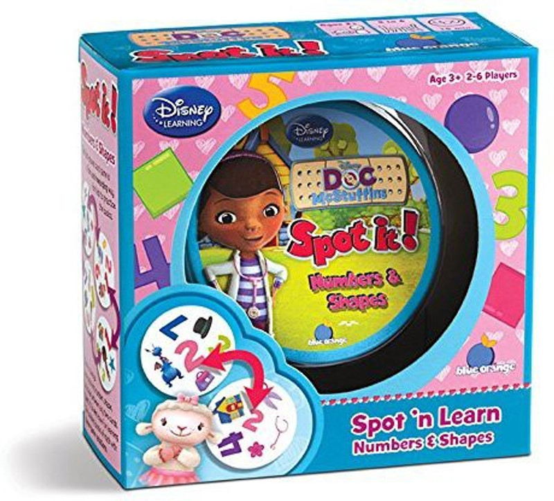 Asmodee Spot It Doc Mcstuffins Numbers & Shapes(Multicolor)