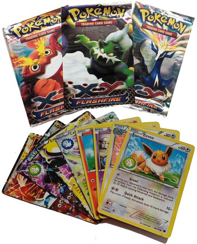 Pokemon Flashfire 12 Packs Cards(Multicolor)