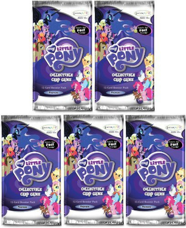My Little Pony Enterplay Collectible Lot Of 5 Booster Packs(Purple)