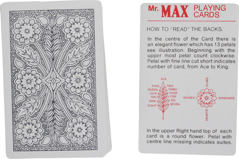 Bs Spy Magic Playing Cards Best For Flash BS3 Duplex Centered Board(Navy)