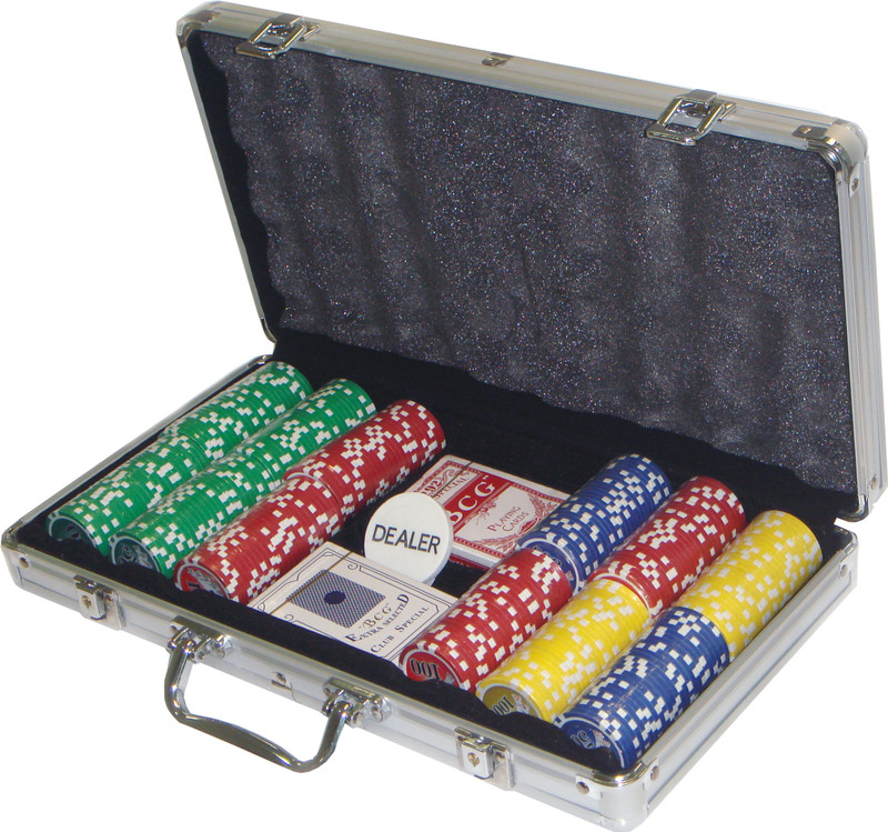 Stylish You Super Premium 300 Chip Poker Set(Silver)