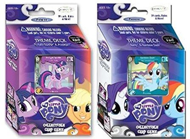 My Little Pony Twilight Sparkle & Rainbow Dash Mlp Theme Deck Bundle(Multicolor)