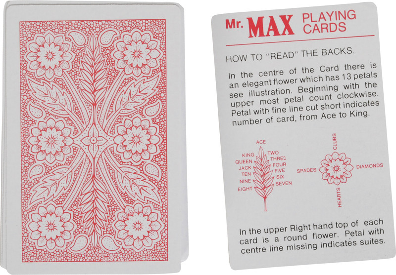 Bs Spy Magic Playing Cards Best For Flash BS4 Duplex Centered Board(Red)