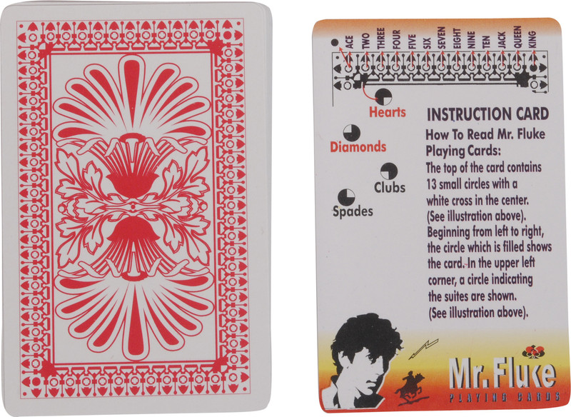 Bs Spy Magic Marked Playing Cards Best For Flashh Duplex Centered Board(Red)