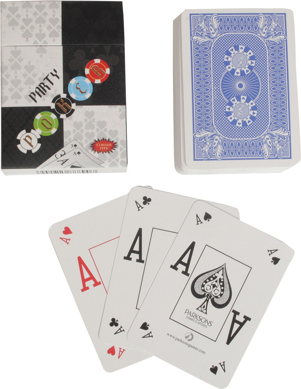 Bs Spy Party Poker Broad Cards Importedd Duplex Centered Board(Blue)