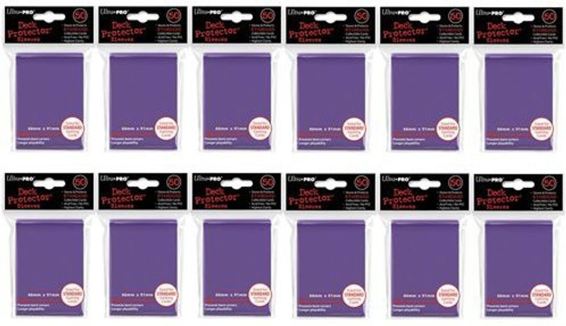 Ultra Pro (600X) Purple Deck Protectors Sleeves Standard Mtg Colors(Purple)