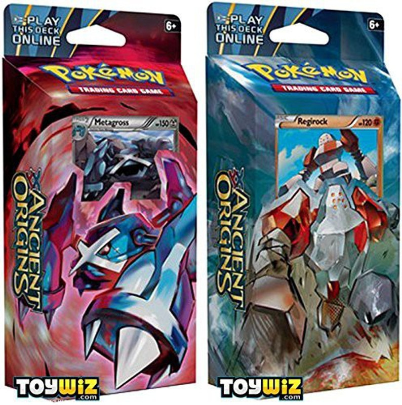 Pokemon Get Both Decks Ancient Origins Xy7 Theme Deck Set Tcg Xy(Multicolor)