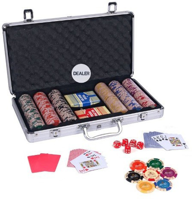 Casinoite Monte Carlo 300 Pcs Poker Clay Chips Toy MP(Multicolor)
