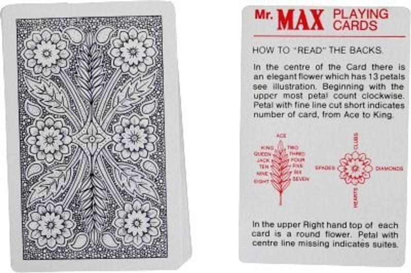 Out Of Box Spy Magic Playing Cards Best For Flash Duplex Centered Board MMB(Black)