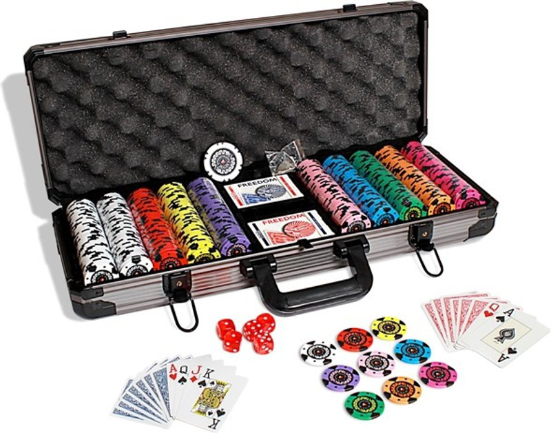 Casinoite Golden Dragon Macau Rainbow Poker Chip Set 500 toy(Multicolor)