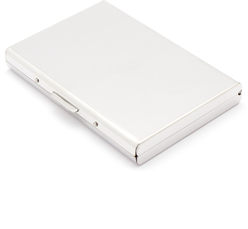 Veevi 10 Card Holder(Set of 1, Silver)