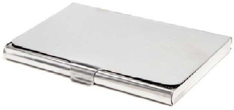 Stylzone 6 Card Holder(Set of 1, Silver)