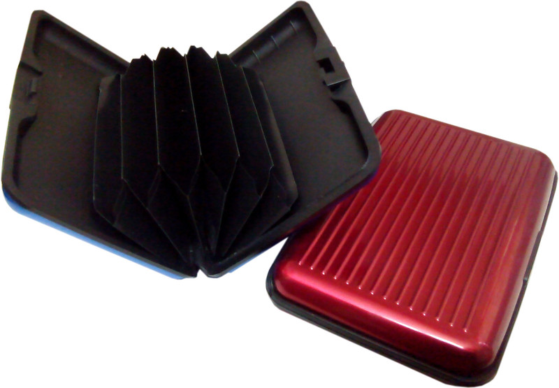 Polo Unique 6 Card Holder(Set of 2, Red, Blue)