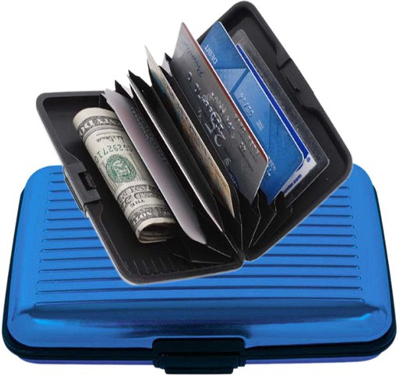 Evana 6 Card Holder(Set of 1, Blue)