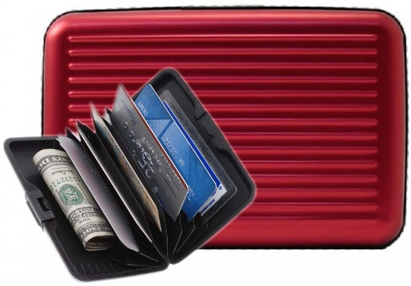 Everything Imported 6 Card Holder(Set of 1, Red)