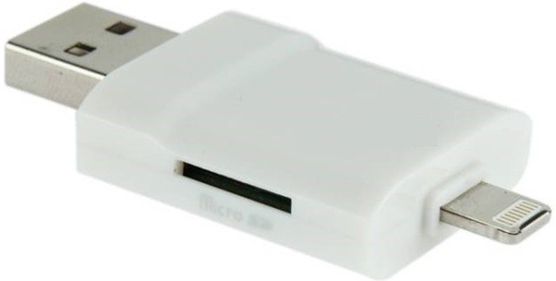 ROBMOB i-Flash Drive HD USB Two Way Storage Device Card Reader(White)