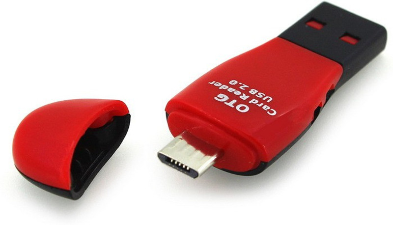 White Panther Micro SD OTG Card Reader(Multicolor)