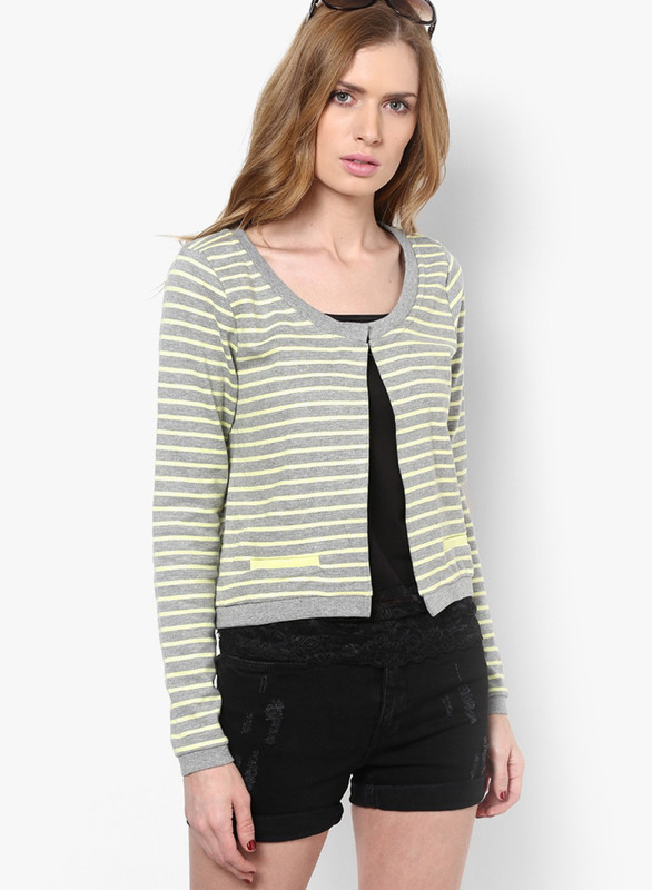 Vero Moda Women Button Striped Cardigan