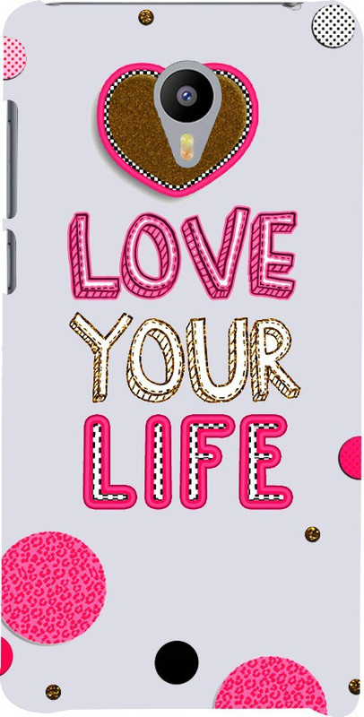 Snapdilla Back Cover for Yu Yunicorn, YU YU5530(Pink Color Best Love Your Life Quote Awesome Unique Phone Case)