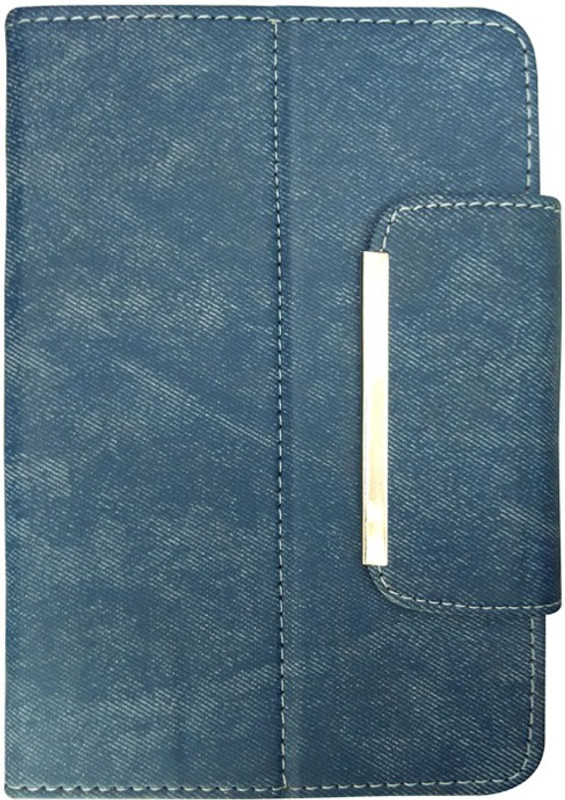 Fastway Book Cover for Micromax Canvas Tabby P469 Family Tablet(White, 8 GB, Wi-Fi+3G)(Blue)