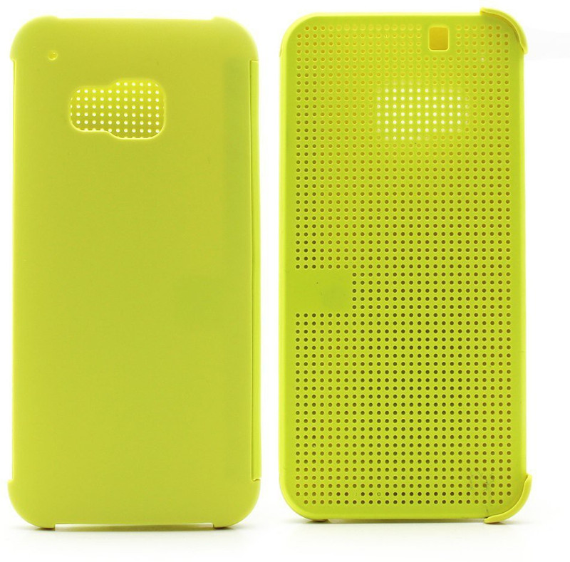 Heartly Back Cover for HTC One M9(Yellow, Dot View)