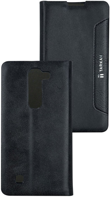 Tarkan Flip Cover for LG Magna(Coal Black)