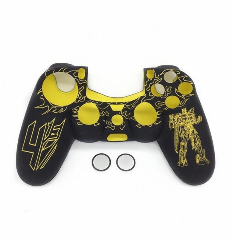 Microware Sleeve for PlayStation 4 Controller(Yellow, Flexible Case)
