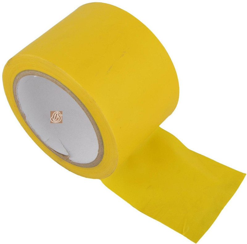 bapna single sided pvc floor marking tape (manual)(Set of 1, Yellow)