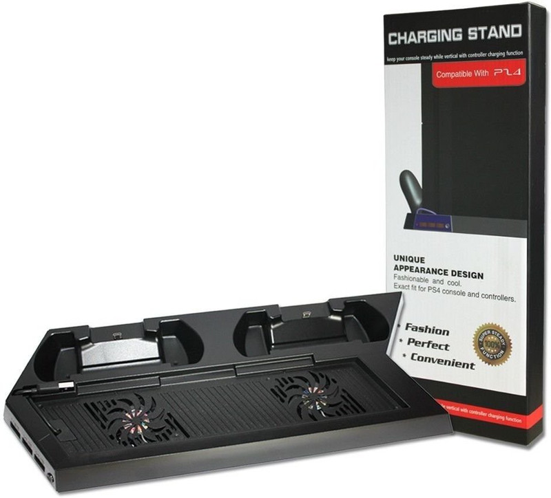 Hytech Plus Charging Turbo Cooler Stand Charging Station(Playstation 4)