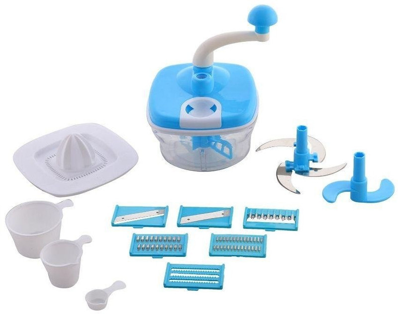 jony 10 in 1 250 W Food Processor(Green, Blue)