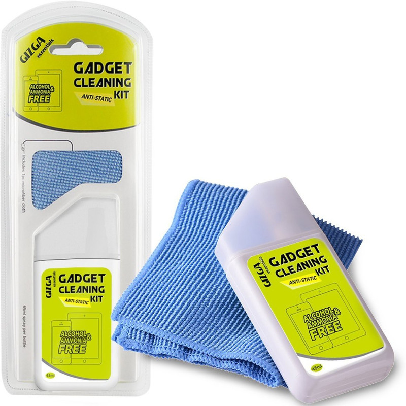 Gizga Essentials Professional Cleaning Kit for Cameras and Sensitive Electronics (Includes: PLUSH Micro-Fiber Cloth, 45ML Antibacterial Cleaning Solution) for Computers(GZ-CK-101) Gizga Essentials Professional Cleaning Kit for Cameras and Sensitive Electronics (Includes: PLUSH Micro-Fiber Cloth, 45ML Antibacterial Cleaning Solution) for Computers(GZ-CK-101)