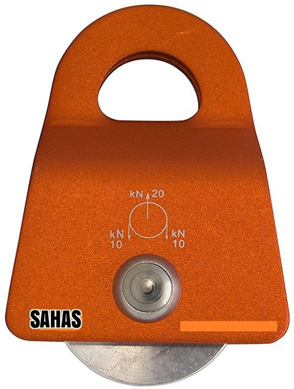SAHAS SH-58x73 Single without Ball Bearing Climbing Pulley(Multicolor)