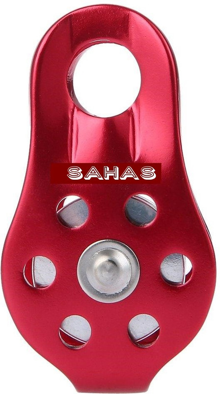 SAHAS SH-45X81 Single without Ball Bearing Climbing Pulley(Multicolor)