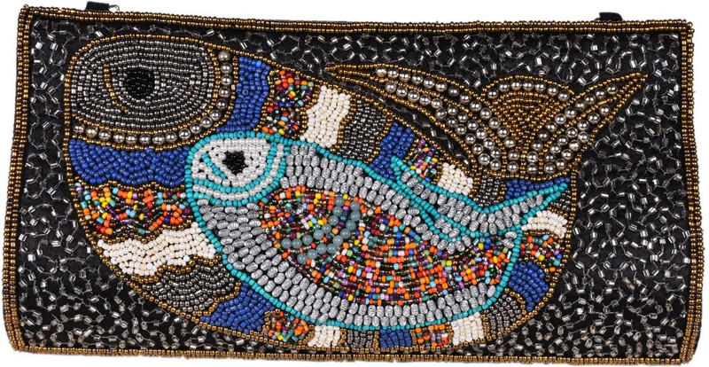 navya bags Party Black  Clutch