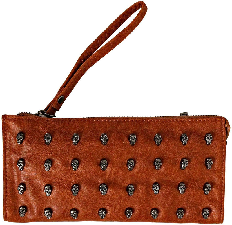 Meraki Accessories Casual Brown Clutch