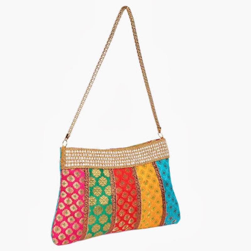 SlingOn Casual Multicolor Clutch