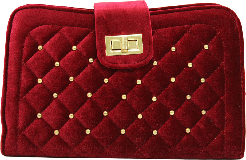 Franclo Casual Maroon Clutch