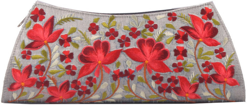 Soulful Threads Party Grey Clutch