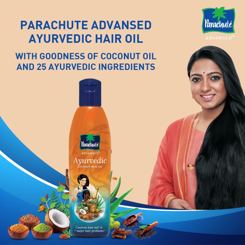 Parachute Advansed Ayurvedic Hot Oilwarming Coconut Hair Oil 400 Ml With  Free 90 Ml  Medanand